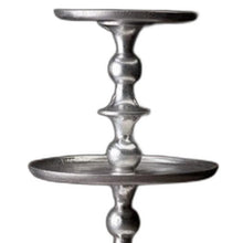 Load image into Gallery viewer, Round Silver Polished Three Tier Stand