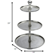 Load image into Gallery viewer, Round Three Tier Serving Stand