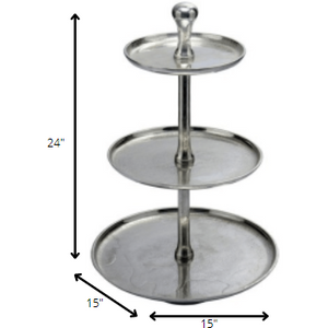 Round Three Tier Serving Stand