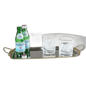 Rectangular Gold Bordered Serving Tray