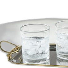 Load image into Gallery viewer, Rectangular Gold Bordered Serving Tray
