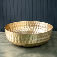 Load image into Gallery viewer, Gold Colored Round Hammered Bowl