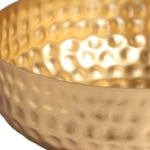 Load image into Gallery viewer, Gold Colored Round Hammered Bowl