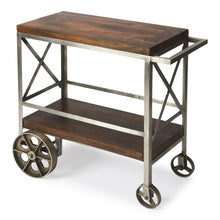 Load image into Gallery viewer, Vintage Style Rolling Server Bar Cart