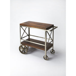 Vintage Style Rolling Server Bar Cart