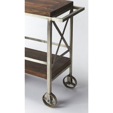 Load image into Gallery viewer, Vintage Style Rolling Server Bar Cart