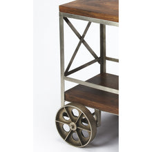 Load image into Gallery viewer, Vintage Style Rolling Server Bar Cart