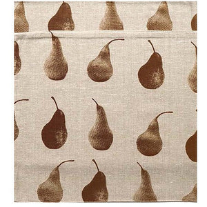 Set of Eight Light Brown Pear Pattern Placemats