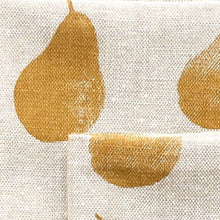 Load image into Gallery viewer, Set of Eight Ochre Pear Pattern Napkins