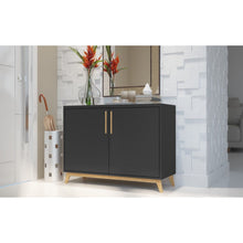 Load image into Gallery viewer, Modern Black and Natural Two Door Buffet