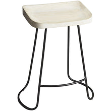 Load image into Gallery viewer, Backless Wood Counter Stool