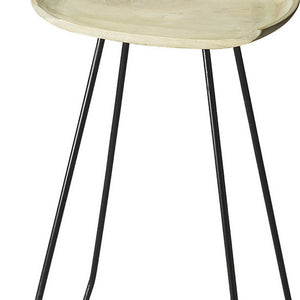 Abstract Iron Backless Bar Stool