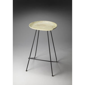 Abstract Iron Backless Bar Stool