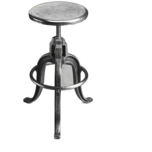 Glossy Iron Revolving Bar Stool