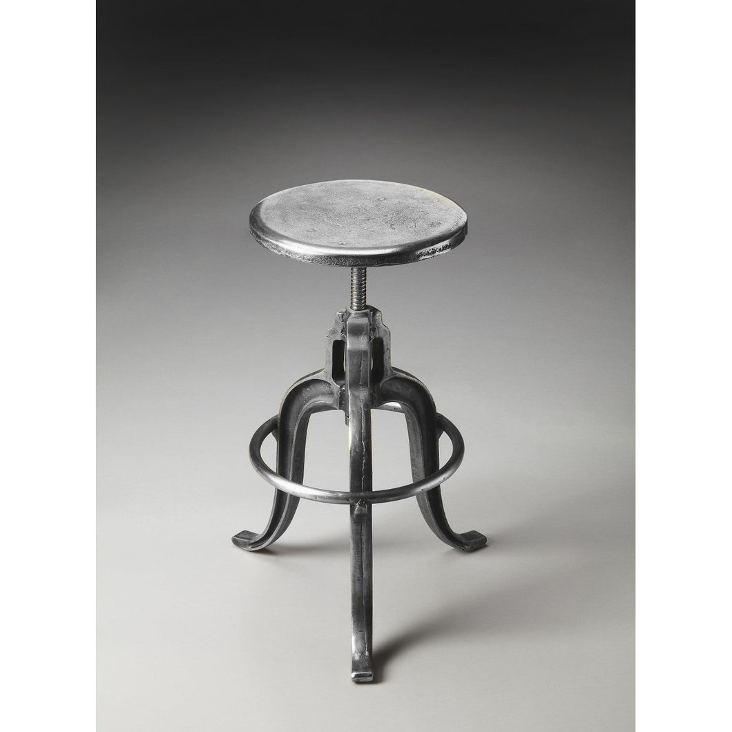 Glossy Iron Revolving Bar Stool