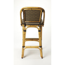 Load image into Gallery viewer, Brown and Beige Rattan Bar Stool