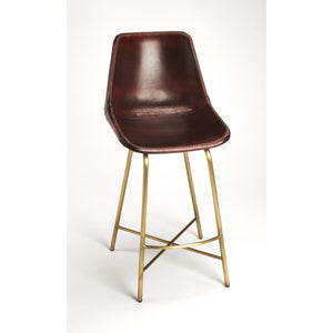 Loft Leather Bar Stool