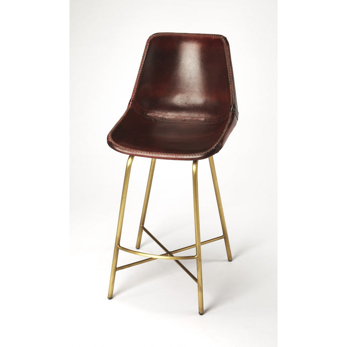 Loft Leather Bar Stool