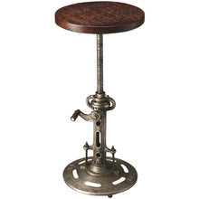 Load image into Gallery viewer, Antique Wood and Metal Bar Stool
