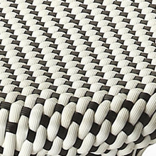 Load image into Gallery viewer, Black and White Rattan Counter Stool