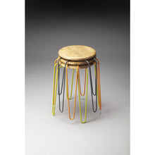Load image into Gallery viewer, Stackable Iron Colored Stools