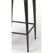 Load image into Gallery viewer, Dark Brown Leather Bar Stool