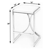 Load image into Gallery viewer, Silver Plated Counter Stool