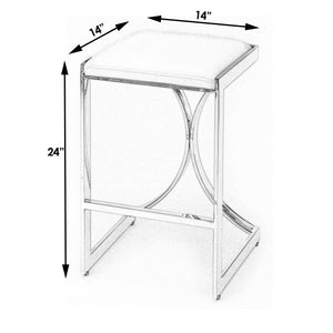 Silver Plated Counter Stool