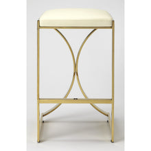 Load image into Gallery viewer, Gold Plated Counter Stool