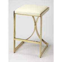 Load image into Gallery viewer, Gold Plated Counter Stool