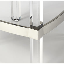 Load image into Gallery viewer, Acrylic and White Leather Counter Stool