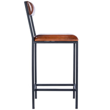 Load image into Gallery viewer, Classic Leather and Metal Counter Stool