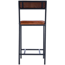 Load image into Gallery viewer, Classic Leather and Metal Counter Stool