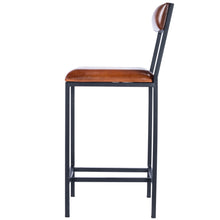 Load image into Gallery viewer, Classic Leather and Metal Counter Stool