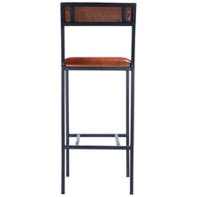 Load image into Gallery viewer, Classic Leather and Metal Bar Stool