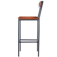 Load image into Gallery viewer, Classic Leather and Metal Bar Stool