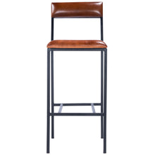 Load image into Gallery viewer, Classic Leather and Metal Bar Stool