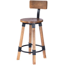 Load image into Gallery viewer, Sturdy Wood and Metal Counter Stool