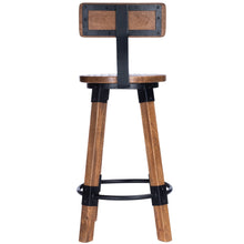 Load image into Gallery viewer, Sturdy Wood and Metal Counter Stool