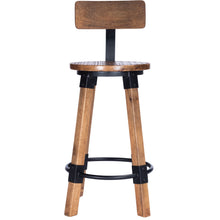 Load image into Gallery viewer, Sturdy Wood and Metal Counter Stool