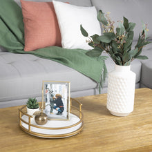 Load image into Gallery viewer, Farmhouse Style Gold Decorative Tray