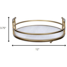Load image into Gallery viewer, Farmhouse Style Gold Decorative Tray