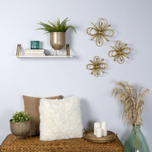 Load image into Gallery viewer, Antique Gold Rimmed Decorative Tray