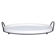 Load image into Gallery viewer, Farmhouse Style Round Decorative Tray