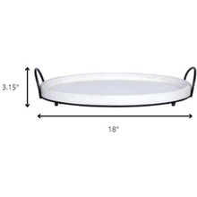 Load image into Gallery viewer, Farmhouse Style Round Decorative Tray