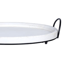 Load image into Gallery viewer, Farmhouse Style Round Decorative Tray