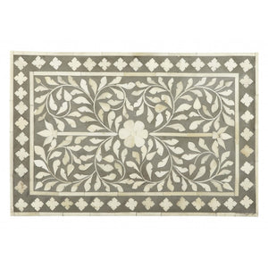 Vivienne Grey Bone Inlay Accent Chest