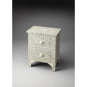 Vivienne Grey Bone Inlay Accent Chest