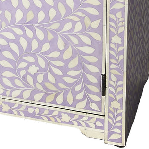 Vivienne Lavender Bone Inlay Console Chest