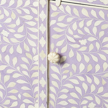 Load image into Gallery viewer, Vivienne Lavender Bone Inlay Console Chest